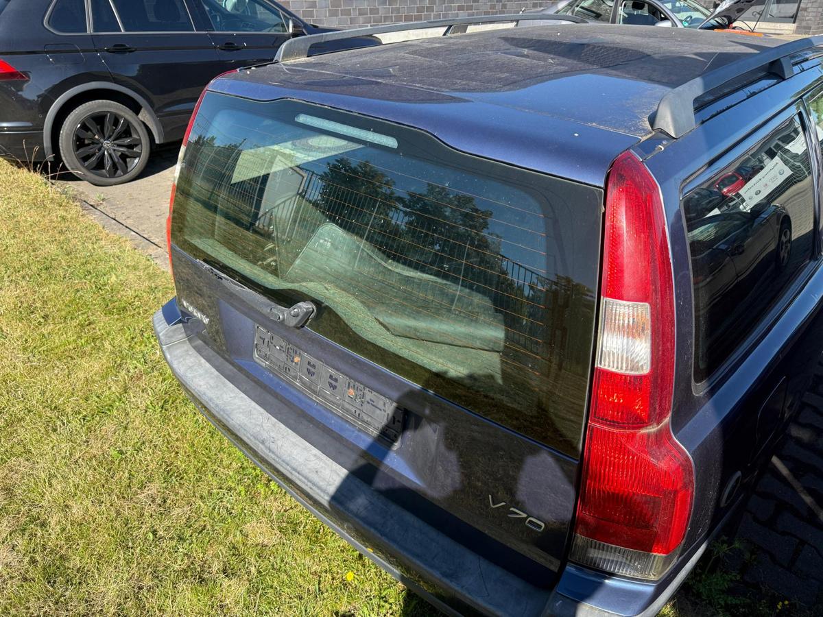 Volvo V70 II original Heckklappe mit Scheibe Bright Blue Metallic Rohbau BJ02